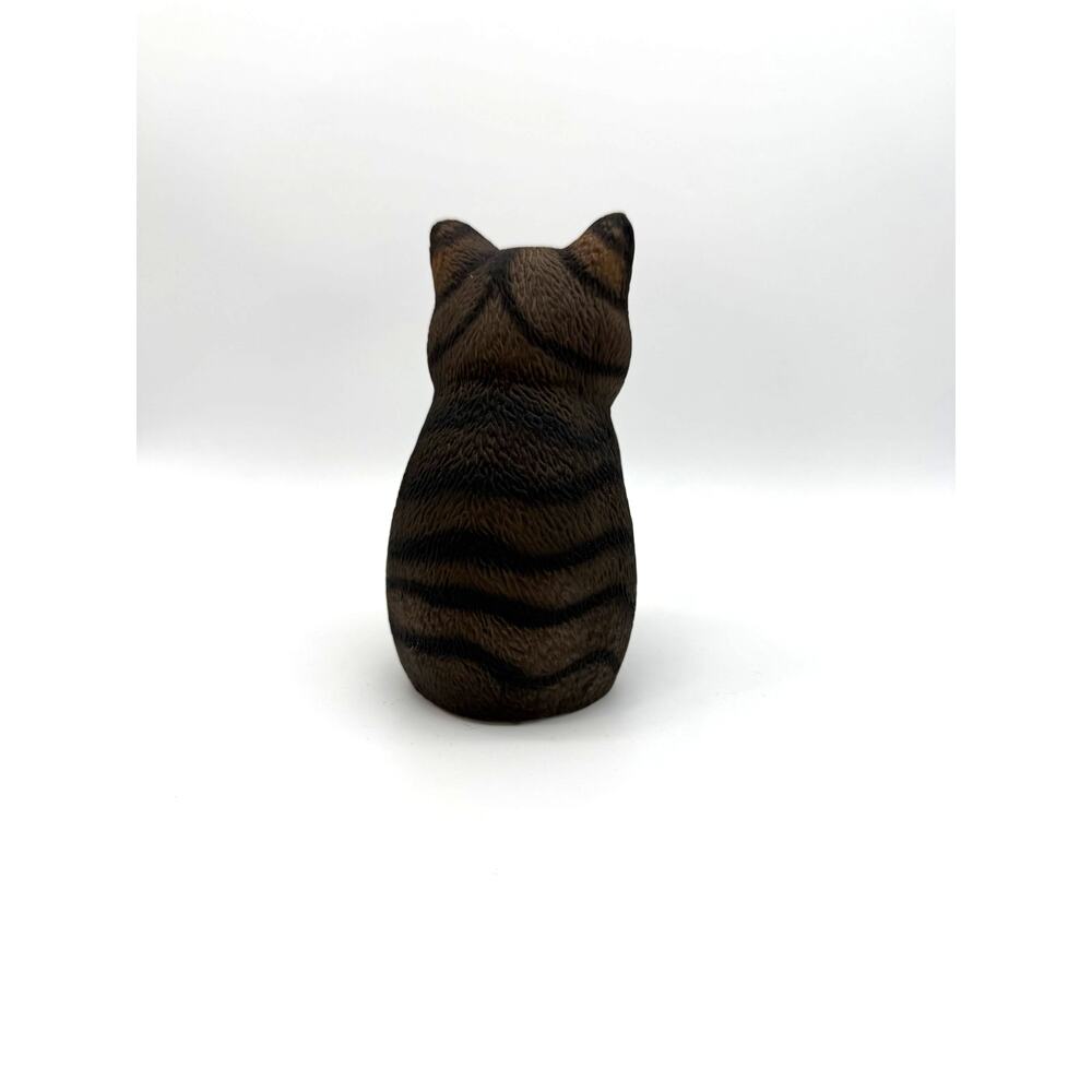 Vtg Dept 56 Ceramic 5" Tabby Kitty Cat Collectible Figurine Porcelain Pottery - Picture 3 of 7